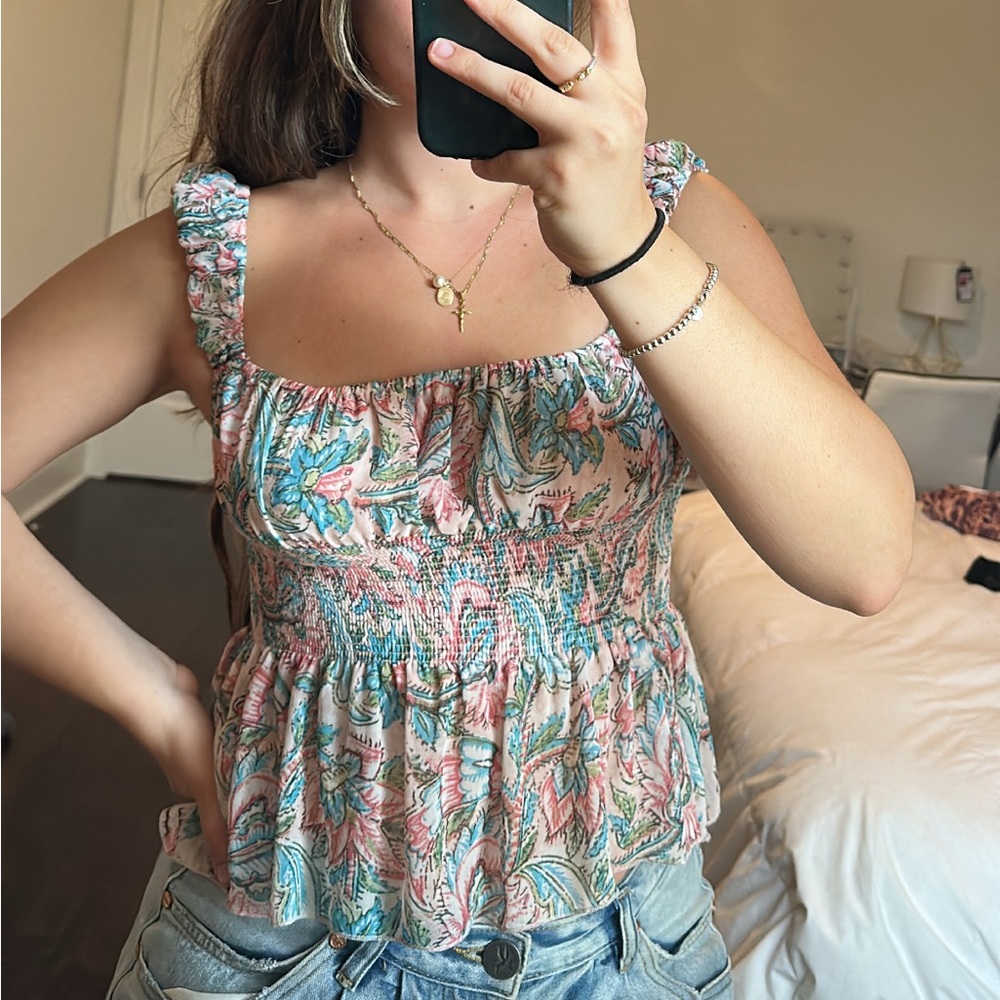 Urban outfitters floral tank
